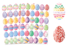 Gommettes œufs de Pâques aquarelle - 144 gommettes - Décorations et accessoires de Pâques – 10doigts.fr