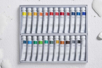 Set de 24 tubes aquarelle étude Lefranc Bourgeois, 10 ml - Couleurs aquarelle – 10doigts.fr