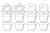 Cadres photo fleurs à colorier - 16 cadres - Supports pré-dessinés – 10doigts.fr