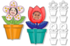 Cadres photo fleurs à colorier - 16 cadres - Supports à colorier – 10doigts.fr