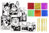 Kit cartes à métalliser Animaux - 6 pièces - Kits créatifs en Papier – 10doigts.fr