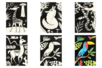 Cartes coloriages velours animaux - 8 cartes - Supports à colorier – 10doigts.fr