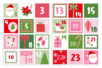 Stickers calendrier de l'avent Santa - ARTEMIO - Calendriers de l'Avent à décorer – 10doigts.fr