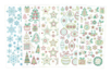 Stickers cristal brillant, thème Noël - 160 pcs - Gommettes et stickers Noël – 10doigts.fr