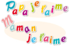 Stickers lettres "Maman, Papa"- 518 pcs - Gommettes Alphabet, messages – 10doigts.fr