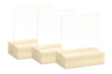 Mini cadres empreinte plaque plexiglas - 3 pièces - Cadres photos en bois – 10doigts.fr