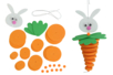 Suspension "lapin-carotte" - Kits activités Pâques – 10doigts.fr