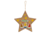 suspension Etoile en carton kraft epais  - Guirlandes et suspensions Noël – 10doigts.fr