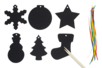 suspension noël carte à gratter - Cartes à gratter, à poinçonner – 10doigts.fr