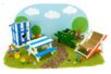 table picnic décors plage - Univers Miniature : maison de poupée et miniatures – 10doigts.fr