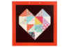 Kit tableaux cœurs, effet patchwork - 6 pièces - Kits créatifs en Papier – 10doigts.fr