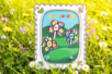 tableau fleuri gommettes - Activités manuelles Été – 10doigts.fr