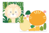 Tableaux animaux de la jungle - lion - Kits éducatifs : le plaisir d'apprendre par la manipulation – 10doigts.fr