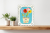 tableaux fleurs en carte forte - Formes en carte forte – 10doigts.fr