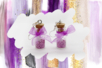 Boucles d'oreilles bouteilles violettes - Tutos Fête des Mères – 10doigts.fr
