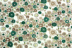 Coupon de tissu imprimé fleurs pshyché - 43 x 53 cm - Coupons de tissus – 10doigts.fr