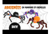 Araignées en pompons et chenilles - Tutos Halloween – 10doigts.fr