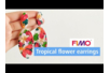 Boucles d'oreilles Tropical en FIMO - Tutos créations de Bijoux – 10doigts.fr