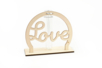 vase LOVE en bois à monter - Objets pour le bureau – 10doigts.fr