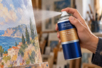 Vernis à tableaux aérosol satiné Lefranc Bourgeois, 150 ml - Médiums et auxiliaires pour peinture acrylique – 10doigts.fr