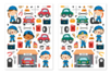 Gommettes garage - 78 pcs