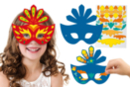 Kit masques carnaval + gommettes - 6 pièces - Masques - 10doigts.fr