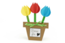 Kit cartes tulipes - 6 cartes - Kits fête des parents - 10doigts.fr