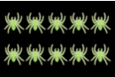 Araignées phosphorescentes - 10 pièces - Accessoires créatifs Halloween - 10doigts.fr