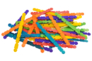 Bâtonnets de construction colorés - 50 pièces - Pièces de construction - 10doigts.fr