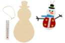 Thermomètres bonhommes de neige - 12 pièces - Kits bricolages créatifs de Noël - 10doigts.fr