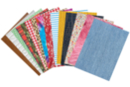 Papier motifs "Textile", format A4 - 30 feuilles - Papiers Format A4 - 10doigts.fr