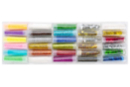 Paillettes couleurs assorties, 3.5 gr - 30 tubes - Paillettes à saupoudrer - 10doigts.fr