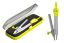 Compas en acier + crayon - Accessoires de dessin : les outils indispensables des jeunes artistes - 10doigts.fr