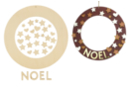 Couronne de Noël en bois + accessoires - Couronnes de Noël - 10doigts.fr