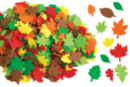 Feuilles d'arbres en caoutchouc souple - Set de 500 - Fleurs et feuilles - 10doigts.fr
