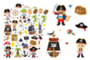 Gommettes Pirates - 80 pcs - Gommettes Histoires et décors - 10doigts.fr