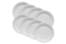 Assiettes en carton blanc - 8 pièces - Vaisselle jetable et réutilisable - 10doigts.fr