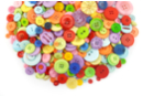 Boutons ronds colorés - environ 1200 pièces - Boutons - 10doigts.fr