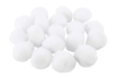 Pompons géants blancs 4,5 cm - 18 pièces - Pompons - 10doigts.fr
