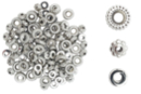Perles intercalaires - 105 perles argentées - Perles Intercalaires - 10doigts.fr