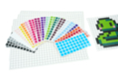 Maxi lot - 5000 gommettes Pixel Art + 10 grilles - Kits créatifs gommettes - 10doigts.fr