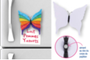 Magnets papillon - 6 pièces - Supports en papier - 10doigts.fr