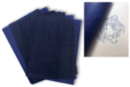 Papier carbone bleu, format A4 - 10 feuilles - Papier effet et matière - 10doigts.fr