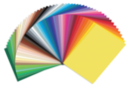 Papier épais multicolore, 25 x 35 cm - 50 feuilles - Papiers colorés - 10doigts.fr