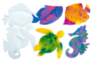 Animaux marins en papier diffuseur - 48 pièces - Papier diffuseur - 10doigts.fr
