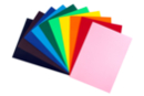 Cartes multicolores, 15 x 21 cm - 20 feuilles - Papiers colorés - 10doigts.fr