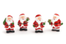 Pères Noël en résine - 4 pièces - Petites décorations de Noël - 10doigts.fr