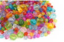 Perles à facettes "cristal" - 500 perles - Perles Acrylique - 10doigts.fr