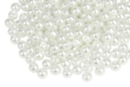 Perles blanches nacrées - Qualité supérieure - Perles Plastique - 10doigts.fr