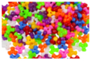 Perles tripodes opaques - 250 perles - Perles en plastique - 10doigts.fr